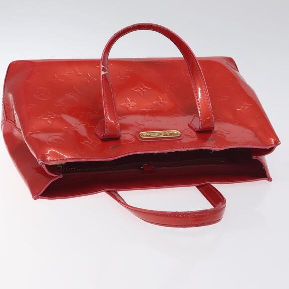 LOUIS VUITTON Monogram Vernis Wilshire PM Hand Bag Rose Pop M93643 - Picture 6 of 12
